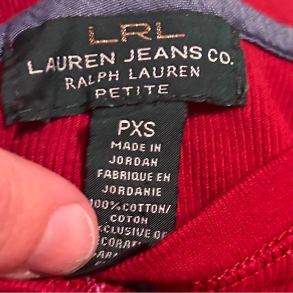 Lauren Ralph Lauren Petite pullover top size PXS - Picture 3 of 8